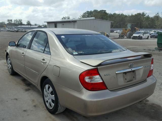 4T1BE32K44U806539 - 2004 TOYOTA CAMRY LE GOLD photo 3