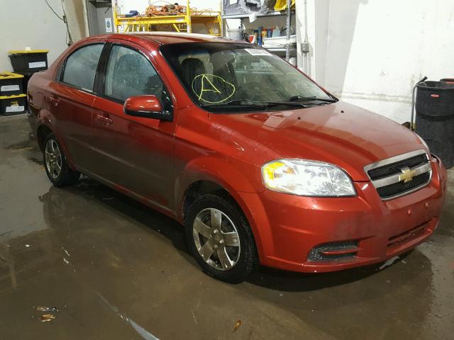 KL1TD5DE9AB092355 - 2010 CHEVROLET AVEO LS RED photo 1