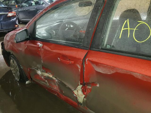 KL1TD5DE9AB092355 - 2010 CHEVROLET AVEO LS RED photo 10