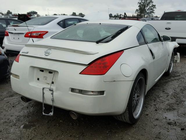 JN1BZ34D87M503391 - 2007 NISSAN 350Z COUPE WHITE photo 4