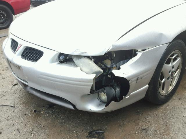 1G2WP52K12F245489 - 2002 PONTIAC GRAND PRIX SILVER photo 9