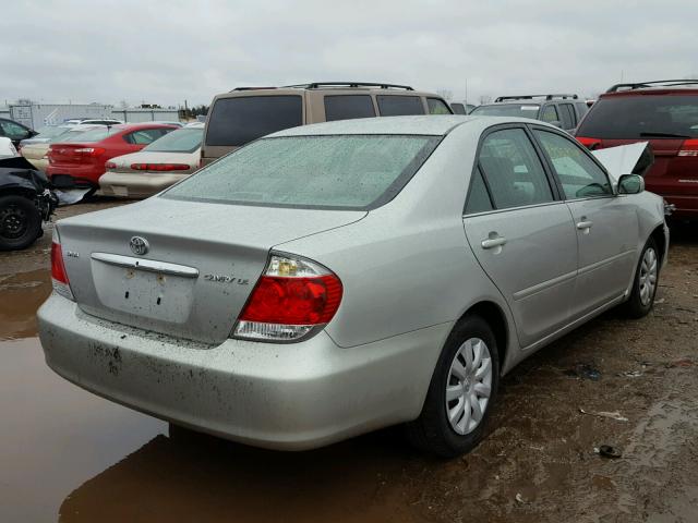 4T1BE30K55U411595 - 2005 TOYOTA CAMRY LE SILVER photo 4