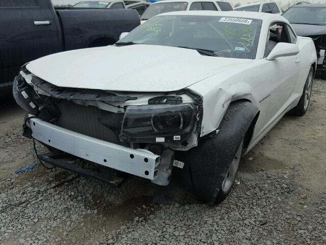 2G1FD1E37F9151299 - 2015 CHEVROLET CAMARO LT WHITE photo 2