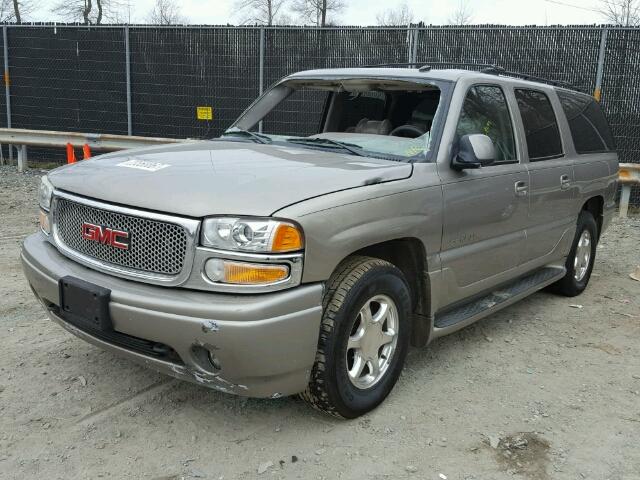 1GKFK66U22J290616 - 2002 GMC DENALI XL TAN photo 2