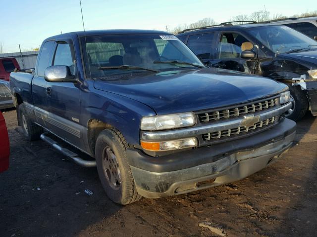 2GCEC19T1Y1239864 - 2000 CHEVROLET SILVERADO BLUE photo 1