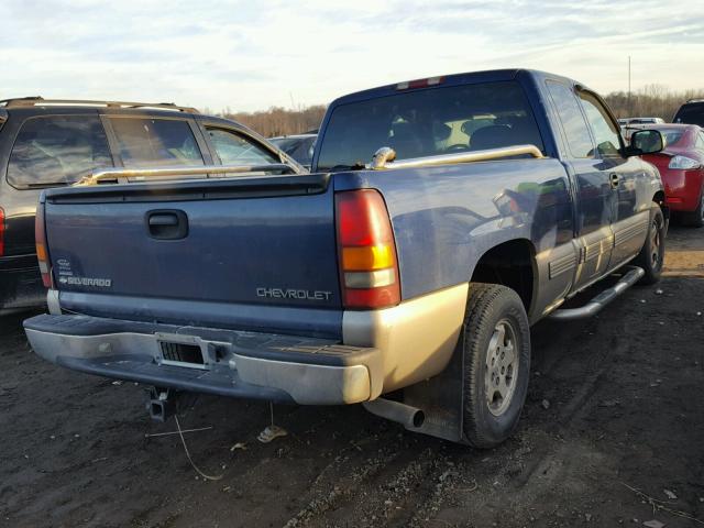 2GCEC19T1Y1239864 - 2000 CHEVROLET SILVERADO BLUE photo 4