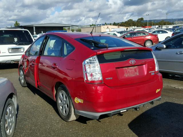 JTDKB20U063185949 - 2006 TOYOTA PRIUS RED photo 3