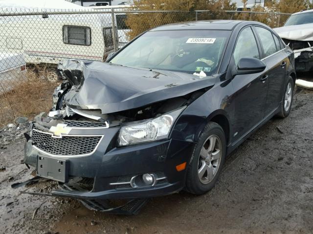 1G1PF5SC2C7196139 - 2012 CHEVROLET CRUZE LT GRAY photo 2