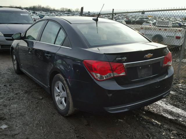 1G1PF5SC2C7196139 - 2012 CHEVROLET CRUZE LT GRAY photo 3