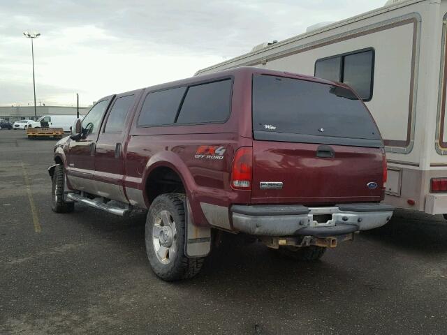 1FTWW31P26ED49131 - 2006 FORD F350 SRW S BURGUNDY photo 3