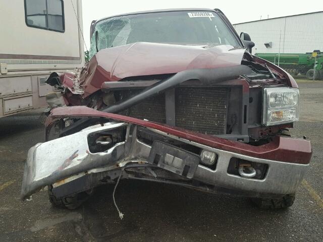 1FTWW31P26ED49131 - 2006 FORD F350 SRW S BURGUNDY photo 7