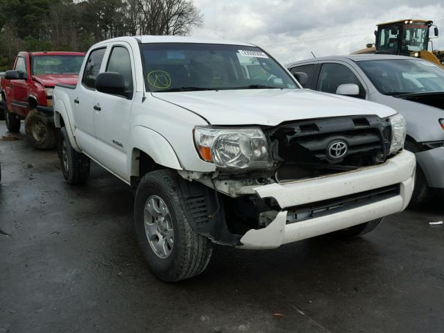 5TEJU62N47Z445291 - 2007 TOYOTA TACOMA DOU WHITE photo 1