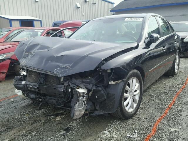 KMHFC46F67A223678 - 2007 HYUNDAI AZERA SE BLACK photo 2