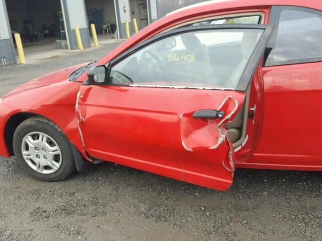 1HGEM21561L034915 - 2001 HONDA CIVIC LX RED photo 9