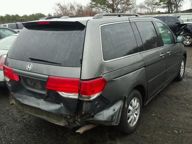 5FNRL38688B412592 - 2008 HONDA ODYSSEY EX GRAY photo 4