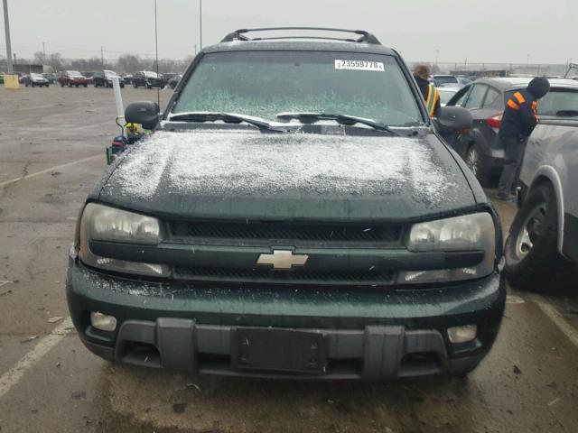 1GNET16S636127873 - 2003 CHEVROLET TRAILBLAZE GREEN photo 9