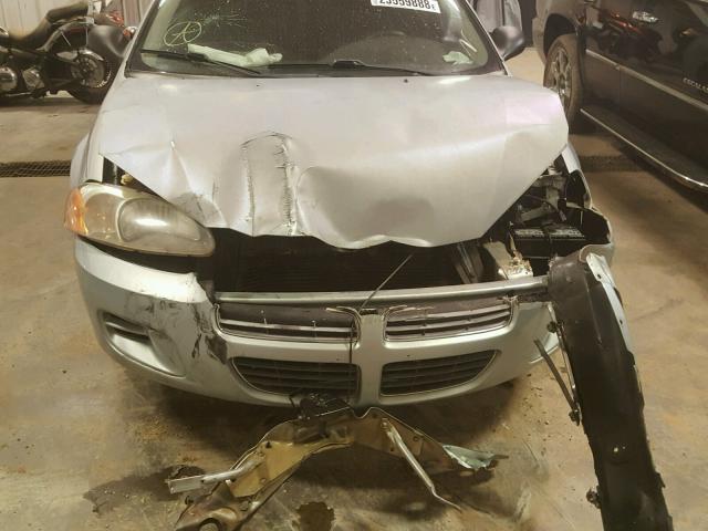 1B3EL46R72N334088 - 2002 DODGE STRATUS SE SILVER photo 9