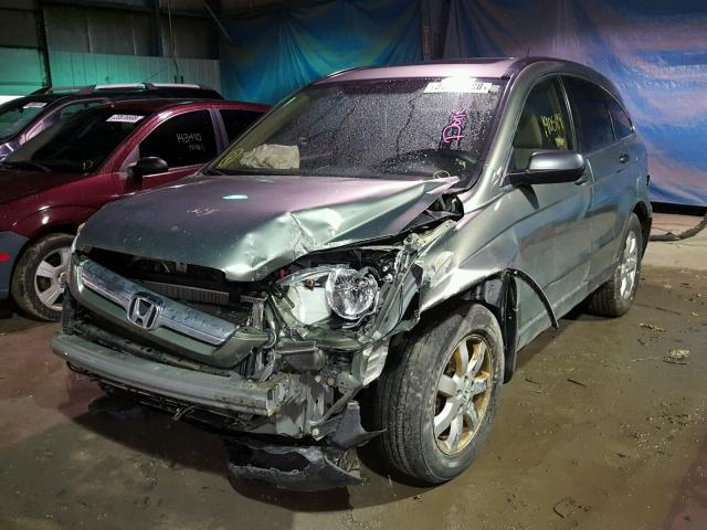 JHLRE48587C098495 - 2007 HONDA CR-V EX GREEN photo 2