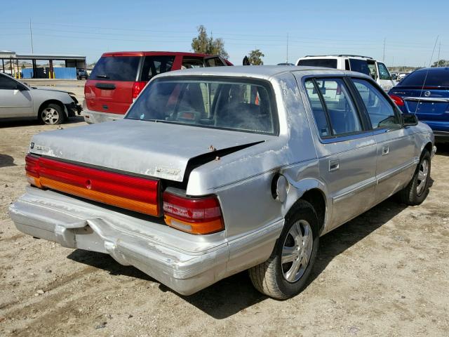 3B3XA46K7PT636411 - 1993 DODGE SPIRIT SILVER photo 4