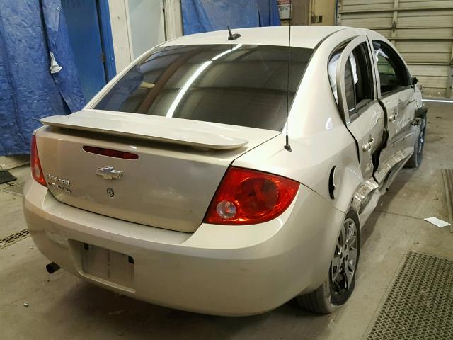 1G1AT58HX97136474 - 2009 CHEVROLET COBALT LT GOLD photo 4