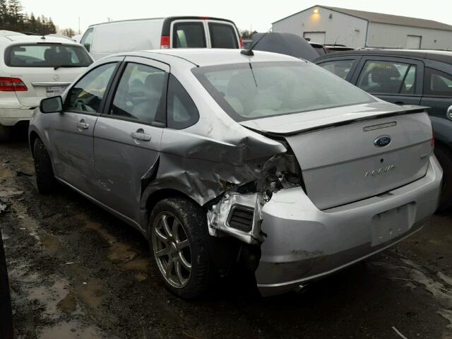 1FAHP36N99W251506 - 2009 FORD FOCUS SES SILVER photo 3