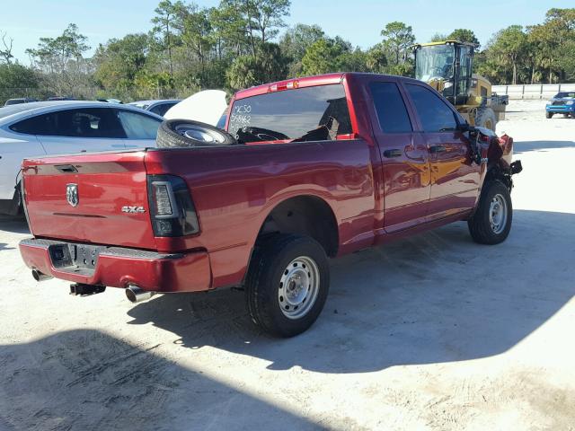 1C6RR7FT3ES380445 - 2014 RAM 1500 ST RED photo 4