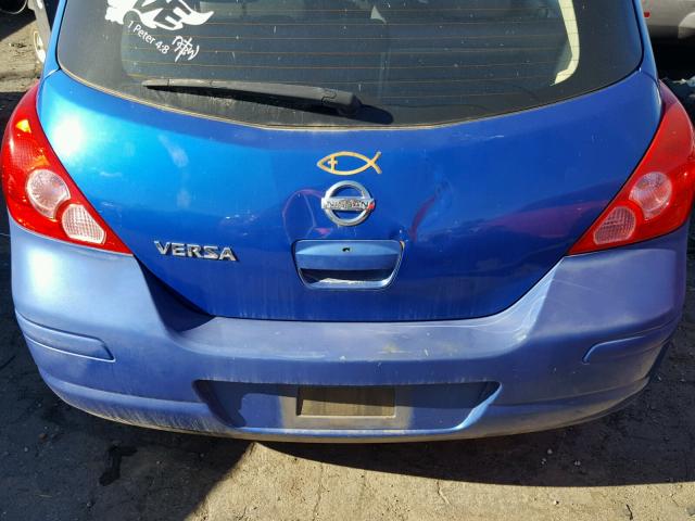 3N1BC13E17L354381 - 2007 NISSAN VERSA S BLUE photo 9