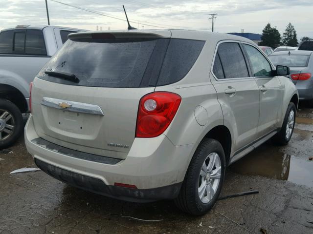 2GNALAEKXE6355260 - 2014 CHEVROLET EQUINOX LS TAN photo 4