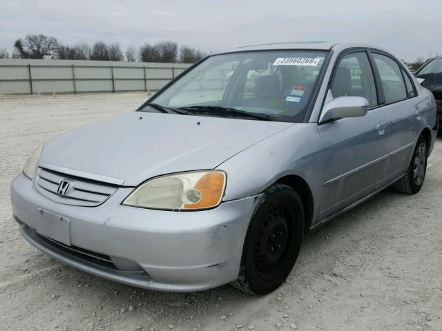 JHMES26791S006237 - 2001 HONDA CIVIC EX ვერცხლისფერი ფოტო 2