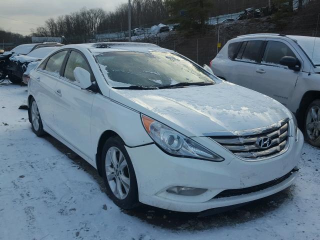 5NPEC4AC5DH695484 - 2013 HYUNDAI SONATA SE WHITE photo 1