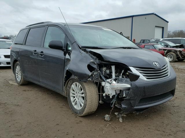 5TDYK3DC7BS031264 - 2011 TOYOTA SIENNA XLE BLACK photo 1