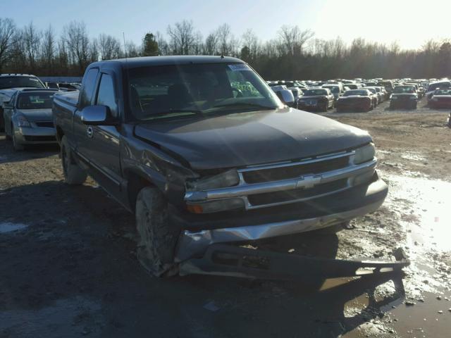 2GCEK19T121307851 - 2002 CHEVROLET SILVERADO BLACK photo 1