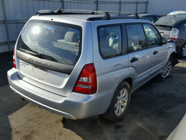 JF1SG65695H716897 - 2005 SUBARU FORESTER 2 SILVER photo 4