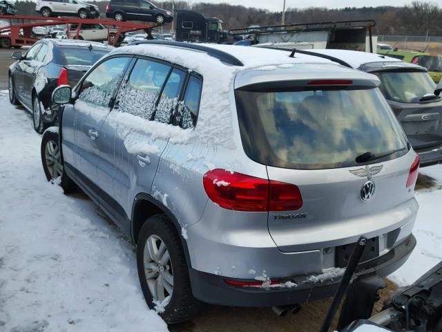 WVGAV7AX3GW546188 - 2016 VOLKSWAGEN TIGUAN S SILVER photo 3