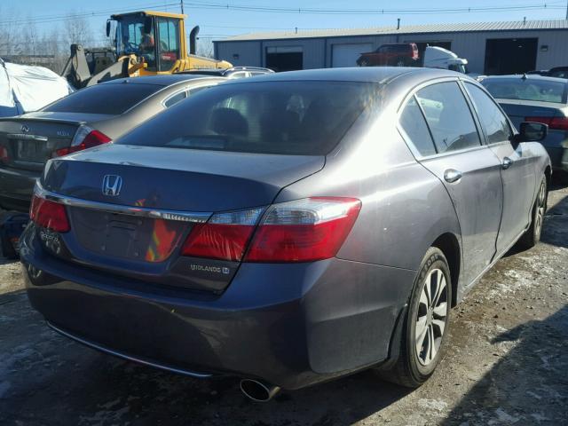 1HGCR2F38FA193678 - 2015 HONDA ACCORD LX GRAY photo 4