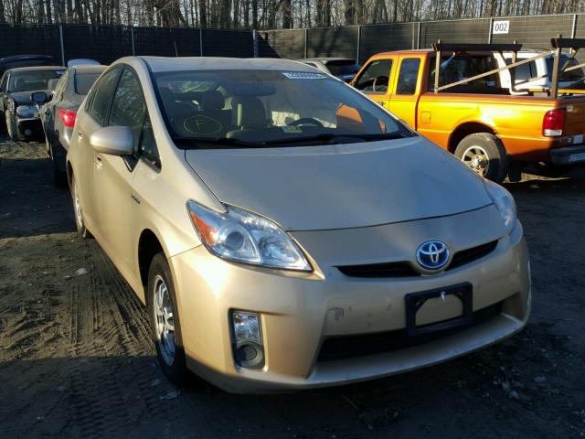 JTDKN3DUXA0043898 - 2010 TOYOTA PRIUS GOLD photo 1