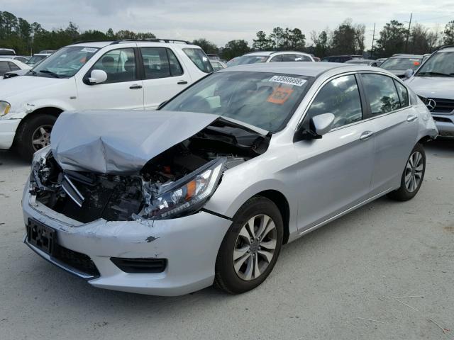 1HGCR2F37EA231108 - 2014 HONDA ACCORD LX SILVER photo 2