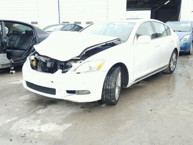 JTHBC96S975006971 - 2007 LEXUS GS 450H WHITE photo 2