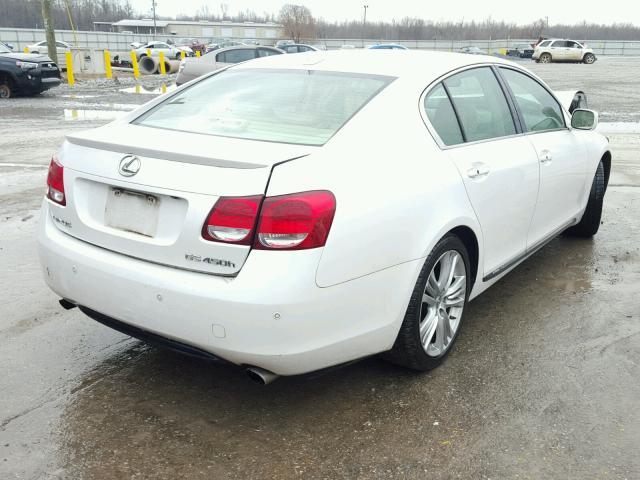 JTHBC96S975006971 - 2007 LEXUS GS 450H WHITE photo 4