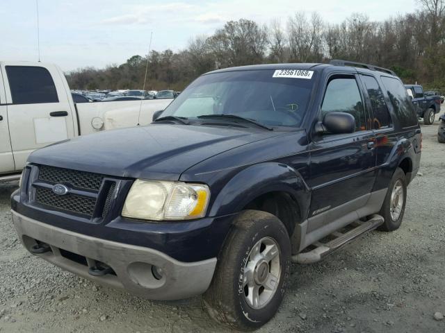 1FMYU60E32UA95585 - 2002 FORD EXPLORER S BLUE photo 2