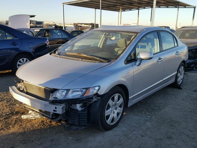 19XFA1F58BE048789 - 2011 HONDA CIVIC LX SILVER photo 2