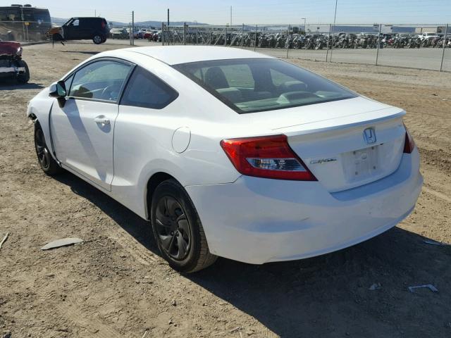 2HGFG3B52DH530375 - 2013 HONDA CIVIC LX WHITE photo 3