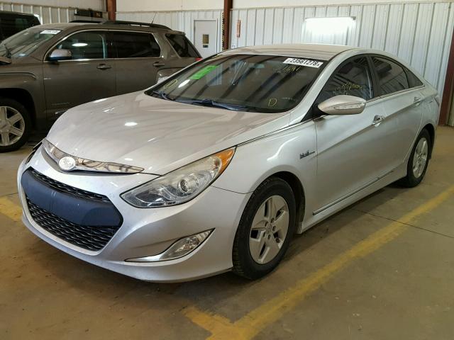 KMHEC4A43BA001691 - 2011 HYUNDAI SONATA HYB SILVER photo 2