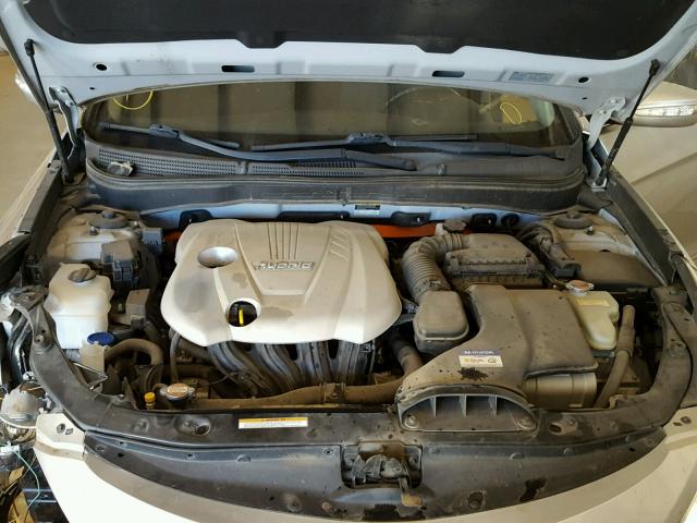 KMHEC4A43BA001691 - 2011 HYUNDAI SONATA HYB SILVER photo 7