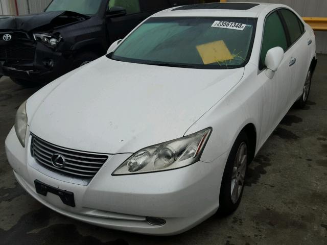 JTHBJ46G982195371 - 2008 LEXUS ES 350 WHITE photo 2