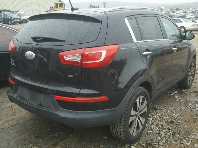 KNDPC3A24D7500246 - 2013 KIA SPORTAGE E BLACK photo 4