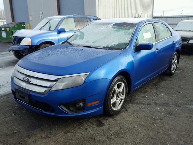 3FAHP0HA5CR379311 - 2012 FORD FUSION SE BLUE photo 2