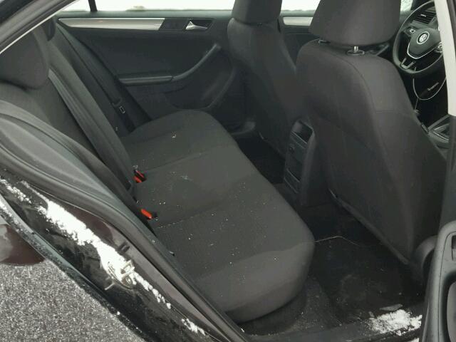 3VW2K7AJ1FM242589 - 2015 VOLKSWAGEN JETTA BASE BLACK photo 6