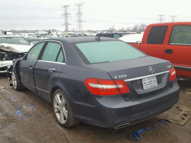 WDDHF8JB0DA674509 - 2013 MERCEDES-BENZ E 350 4MAT GRAY photo 3