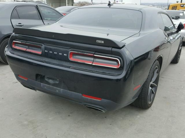 2C3CDZFJ6GH100474 - 2016 DODGE CHALLENGER BLACK photo 4